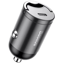Зарядний пристрій Baseus Car Charger USB-C Tiny Star Mini PPS QC 30W Grey (VCHX-B0G): Особливості USB-C