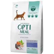 Сухой корм Optimeal Sterilised cats для стерилизованных кошек с лососем 4 кг (4820215368148): Тип Сухой корм