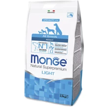 Сухой корм низкокалорийный Monge DOG All breeds Adult Light лосось с рисом 2.5 кг (70011228): Тип Сухой корм