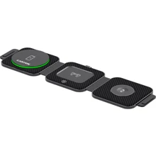 Зарядное устройство Canyon Wireless Charger WS-305 3in1 15W Black (CNS-WCS305B) for iPhone 16 I 15 I 14 I 13 I 12 series, Apple Watch and Apple AirPods: Особенности Для Apple Watch, Быстрая зарядка