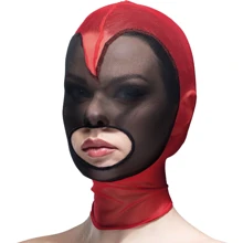 Маска сердце сетка с открытым ртом Feral Feelings - Hearts Mask Red/Black: Производитель Feral Feelings