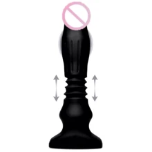 Анальний вібратор з поштовховими рухами Thunderplugs Silicone Swelling & Thrusting Plug with Remote Control: Для кого унісекс