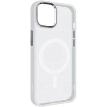 Чехол для iPhone ArmorStandart Unit MagSafe Case Matte Clear Silver for iPhone 15 Plus (ARM69351): Цвет серебристый