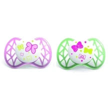 Пустушка симетрична Nuvita Air 6м + 2шт. для дівчинки (NV7081Pink): Вік старше 6 місяців