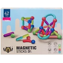 Конструктор магнитный MIC MAGNETIC STICKS, 42 деталей (FD138): Количество деталей, шт. 42