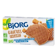 Вафлі Bjorg з карамельною начинкою 175г (3229820788098): Вага нетто 175 г
