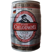 Пиво Furst Chlodwig Premium светлое фильтрованное 5.5% 5 л (PLS_4054500141141): Объем, л 5