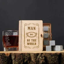 Камни для виски BeriDari "Man №1 of the world" 6 штук в подарочной коробке: Производитель BeriDari