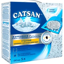 Наполнитель для кошачьего туалета Catsan Active Fresh комкующийся 4.4 кг 5 л (4008429134289): Вид Глиняный