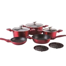 Bohmann 10 пр. (40-RED-BH): Материал корпуса Алюминий