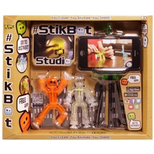 Игровой набор для анимационного творчества Stikbot S1 – Студия (2 экскл. фигурки, штатив): Тип Набор игровых фигурок