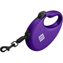 Поводок-рулетка для собак WAUDOG R-leash с контейнером для пакетов L фиолетовый до 40 кг 5 м (26299): Тип шнура Лента