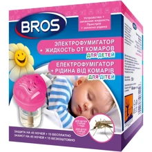 Инсектицидное средство Bros Электрофумигатор + жидкость от комаров для детей 60 ночей (5904517067868): Тип Средство от насекомых