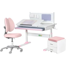 Комплект L ErgoKids TH-325 Pink парта + кресло + тумба (TH-325 + Y-412 Lite + BD C3_PINK): Возраст ребенка от 4-х лет