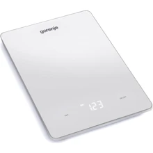 Ваги кухонні Gorenje KT 10 LBW: Тип конструкції с плоской плaтформой настольные