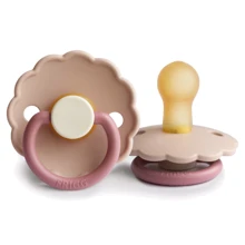 Пустышка Frigg Daisy Peony size 1 (0-6 m) пудра (000543): Возраст до 6 месяцев