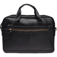 Чоловіча сумка месенджер Borsa Leather чорна (K11118-black): Стать Чоловік
