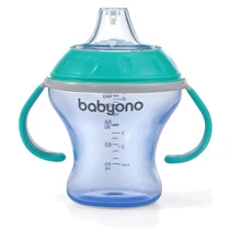 Поилка BabyOno непроливайка с мягким носиком 180 мл 3м+ мятный (1456/01): Производитель BabyOno