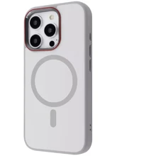 Чехол для iPhone Proove Sapphire Case with Magnetic Ring Natural Titanium for iPhone 16 Pro Max: Цвет серый