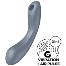 Вакуумний стимулятор із вібрацією Satisfyer Curvy Trinity 1 Bluegrey: Для кого Для жінок