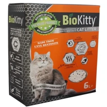 Наполнитель BioKitty Compact Size из белого бентонита (0.6-2.2 мм) Activated Carbon 6 л (BK.C.6.1): Вид Минеральный
