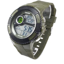 Наручний годинник Skmei 1027 Army Green: Стиль спортивний