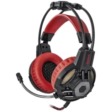 Навушники Redragon Lester Black-Red (64541): Тип конструкції повнорозмірні