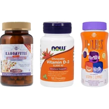 Набор Биологически Активных Добавок для детей жевательный (Multivitamin & Mineral + Vitamin D3 + Vitamin C): Пол Дети
