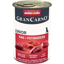 Влажный корм GranCarno Junior Beef + Turkey hearts для щенков с говядиной и индюшкой 400 г (4017721827287): Тип Влажный корм