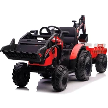 Детский электромобиль Bambi Racer трактор с прицепом, красный (M 4847EBLR-3(24V)): Вид трактор