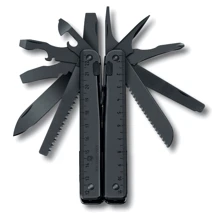 Мультитул Victorinox SWISSTOOL 115мм/29предметов/черный + черный чехол (3.0323.3CN): Тип мультитул (многофункциональный инструмент)