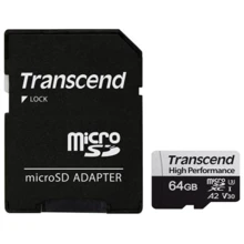 Карта памяти Transcend 64GB microSDXC Class 10 UHS-I U3 V30 A2 High Performance + adapter (TS64GUSD350V): Тип карты microSDXC