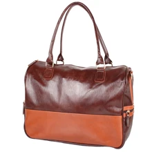 Женская дорожная сумка Laskara коричневая (LK-DD216-choco-camel): Пол Женский