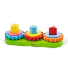 Дерев'яна пірамідка Viga Toys Шестерні (59611): Тип пирамидка