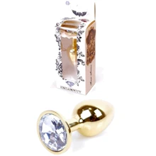 Анальна пробка BOSS of TOYS Boss Series - Jewellery Gold PLUG Clear S (BS6400021): Для кого унісекс