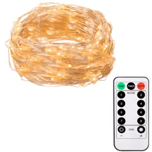 Гирлянда на батарейках Springos 4.9 м 50 LED Pilot CL0105 Warm White: Тип Линейная