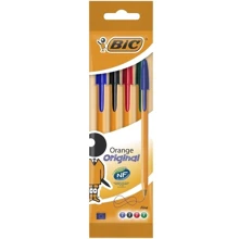 Набор шариковых ручек 4 шт BIC Orange Разноцветный, пишущий узел 0,8мм, толщина линии письма 0.36мм (3086121601231): Тип Шариковые