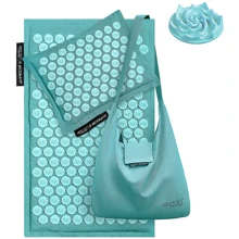 Коврик акупунктурный с подушкой 4FIZJO Eco Mat 68x42 см бирюзовый (4FJ0180): undefined undefined