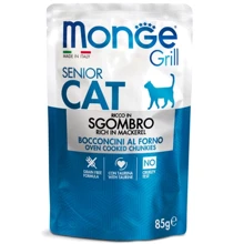 Влажный корм для котов Monge Cat Grill Senior макрель (скумбрия) 0.085 кг (70013666): Тип Влажный корм