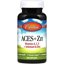 Carlson Labs ACES + Zn 60 Soft Gels Витамины А, С, Е плюс цинк: Тип Комплексные