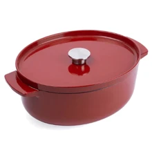 Гусятниця KitchenAid чавунна з кришкою, 5.6 л, червона (CC006063-001): Найменування Гусятница с крышкой