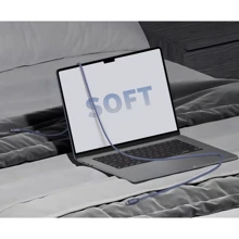 Кабель Umetravel Cable USB-C to USB-C Siliсone С6С 1m Blue: Тип USB-C - USB-C