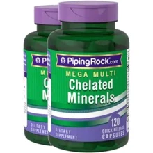 Piping Rock Mega Multi Chelated Minerals 120 caps Комплексообразующие мультиминералы, мега-дозировка: Тип Мультиминералы
