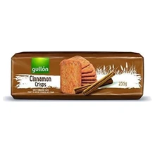 Печиво Gullon Cinnamon crisps, хрумке печиво з корицею, 235г: Вага нетто 235 г