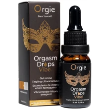 Возбуждающие капли для клитора Orgie Orgasm Drops Vibe!, 15 мл, тепло-холод, эффект вибрации: Форма выпуска Капли