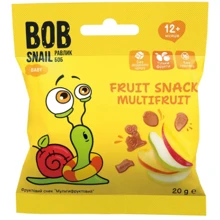 Фруктовий снек Улитка Боб Fruit Snack мультифруктовий 20 г (1740856): Тип Снеки