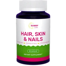 Sunny Caps Hair, Skin And Nails Complex Powerfull Комплекс кожа, волосы, ногти 100 капсул: Форма выпуска Капсулы
