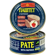 Паштет з паприкою, PowerBANKa, ТМ Zdorovo ж / б 100 г: Вид м'яса свинина
