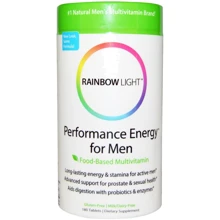Rainbow Light Performance Energy for Men Multivitamin 180 Tab Вітаміни для чоловіків, без заліза: Тип мультивітаміни