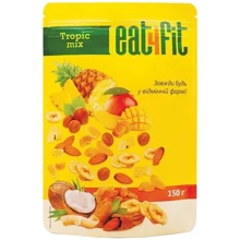 Упаковка смесь Eat4Fit Tropic mix орехово-фруктовая 2х150 г (4820212130083): Вес нетто 300 г